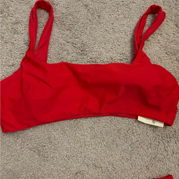 Aerie high waisted bikini, red, size XL - Picture 2 of 4